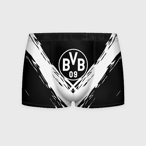 Мужские трусы Borussia белые краски линии / 3D-принт – фото 1