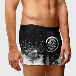 Трусы-боксеры мужские Inter белый всплеск краско, цвет: 3D-принт — фото 2