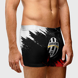 Трусы-боксеры мужские Ювентус краски текстура, цвет: 3D-принт — фото 2