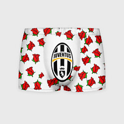 Мужские трусы Ювентус розы текстура