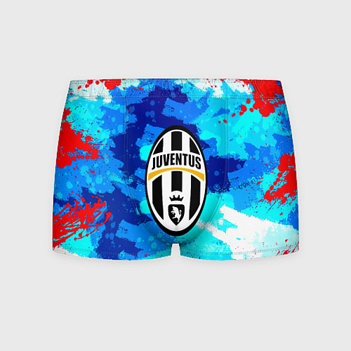 Мужские трусы Ювентус абстрактные краски / 3D-принт – фото 1