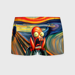 Мужские трусы Зойдберг кричит на картине Эдварда Мунка - мем