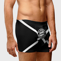 Трусы-боксеры мужские Бавария Мюнхен полосы, цвет: 3D-принт — фото 2