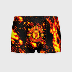 Мужские трусы Манчестер Юнайтед огненные краски