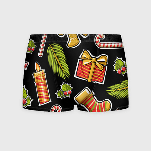 Мужские трусы Рождественский вайб / 3D-принт – фото 1