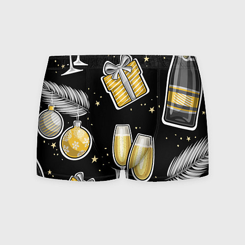 Мужские трусы Новогодний вайб / 3D-принт – фото 1