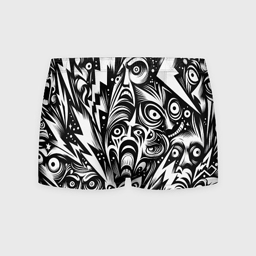Мужские трусы Lightnings and faces - ai art fantasy / 3D-принт – фото 1