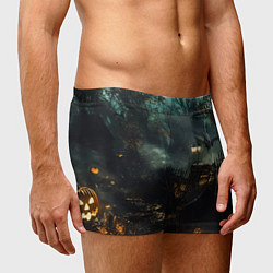 Трусы-боксеры мужские Ночь тыкв и теней, цвет: 3D-принт — фото 2