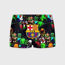 Мужские трусы Minecraft x barcelona fc