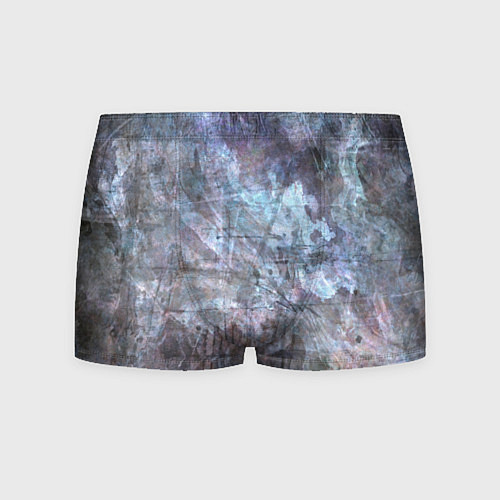 Мужские трусы Абстракция - gray-blue hurricane / 3D-принт – фото 1