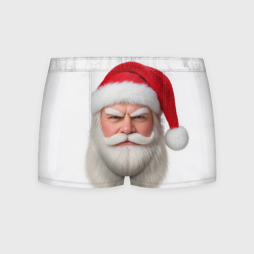 Мужские трусы Лицо санты / 3D-принт – фото 1