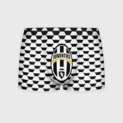 Мужские трусы Juventus геометрия черно белая
