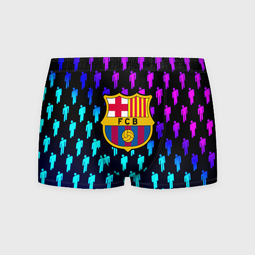 Мужские трусы Barcelona люди градиент неон / 3D-принт – фото 1
