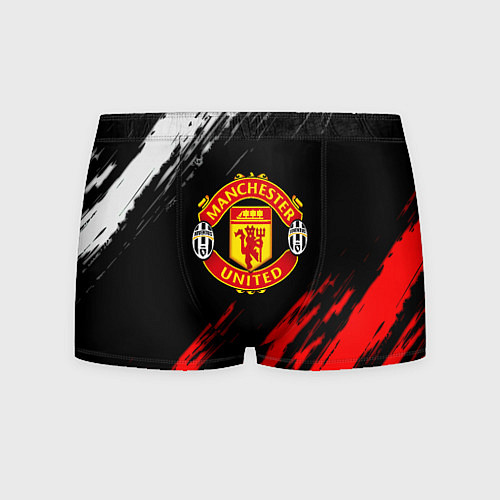 Мужские трусы Манчестер Юнайтед x Ювентус краски / 3D-принт – фото 1