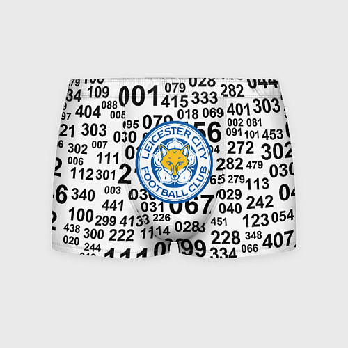 Мужские трусы Лестер сити цифры символы / 3D-принт – фото 1
