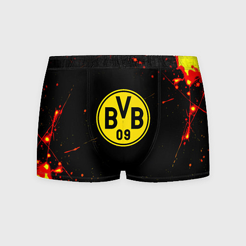 Мужские трусы Боруссиа огненные краски текстура / 3D-принт – фото 1