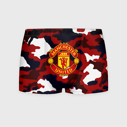Мужские трусы Манчестер Юнайтед камуфляж / 3D-принт – фото 1