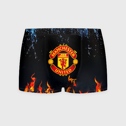 Мужские трусы Манчестер Юнайтед лёд и огонь / 3D-принт – фото 1