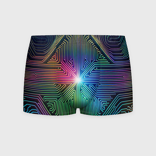 Мужские трусы Линейная графика / 3D-принт – фото 1