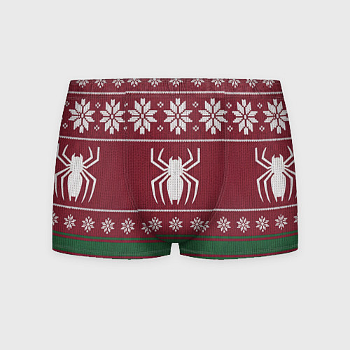 Мужские трусы Рождественский свитер Человека паука / 3D-принт – фото 1