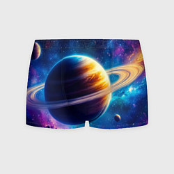 Мужские трусы Сатурн в объятиях Вселенной