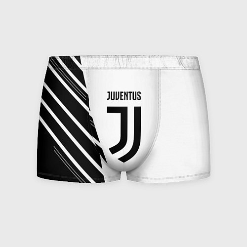 Мужские трусы Ювентус полосы геометрия текстура / 3D-принт – фото 1