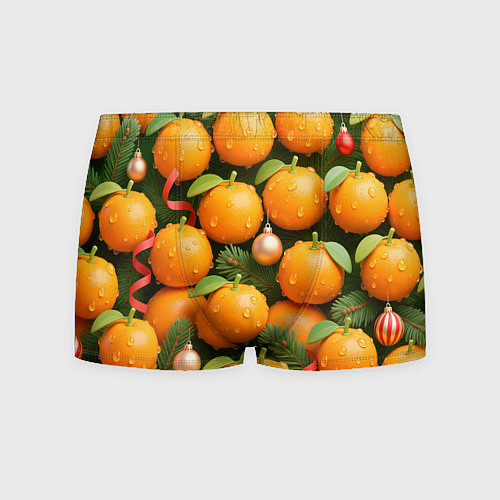 Мужские трусы Мандариновое настроение / 3D-принт – фото 1