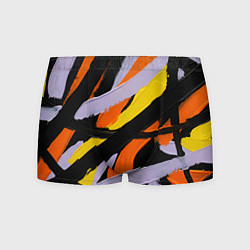 Мужские трусы Полоски краски абстракция