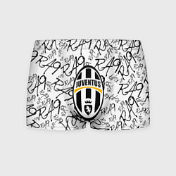 Мужские трусы Ювентус надписи текстура