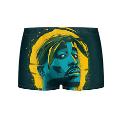 Трусы-боксеры мужские 2Pac Shakur, цвет: 3D-принт