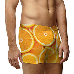 Трусы-боксеры мужские Апельсин, цвет: 3D-принт — фото 2