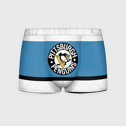 Трусы-боксеры мужские Pittsburgh Penguins: White, цвет: 3D-принт