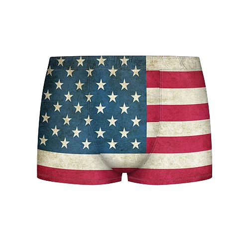 Мужские трусы Флаг USA за 990 ₽ купить в магазине ПлейПринт (10087046303997)