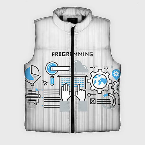 Мужской жилет Программирование 2 / 3D-Черный – фото 1