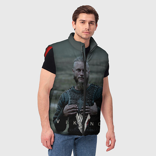 Мужской жилет Vikings: Ragnarr Lodbrok / 3D-Красный – фото 3