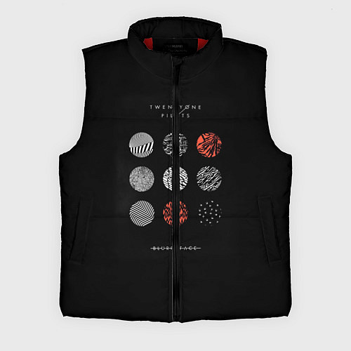 Мужской жилет Twenty one pilots: Blurrveace / 3D-Красный – фото 1