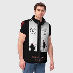 Мужской жилет Twenty One Pilots: Lines, цвет: 3D-красный — фото 2