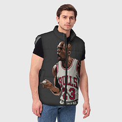 Мужской жилет Bulls 23: Jordan, цвет: 3D-светло-серый — фото 2