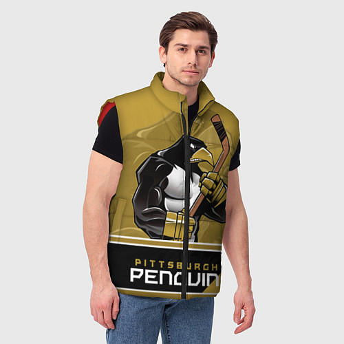 Мужской жилет Pittsburgh Penguins / 3D-Красный – фото 3