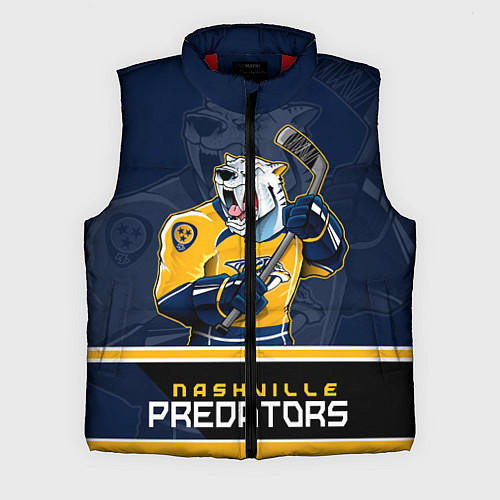 Мужской жилет Nashville Predators / 3D-Красный – фото 1
