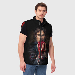 Мужской жилет Damon Salvatore V3, цвет: 3D-красный — фото 2