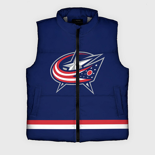Мужской жилет Columbus Blue Jackets / 3D-Светло-серый – фото 1