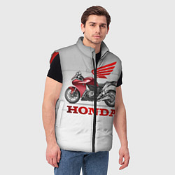 Мужской жилет Honda 2, цвет: 3D-красный — фото 2