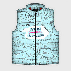 Мужской жилет Учителю математики, цвет: 3D-красный
