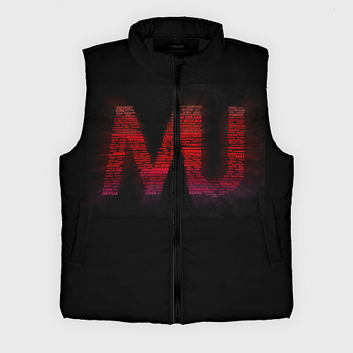 Мужской жилет Manchester United team / 3D-Черный – фото 1