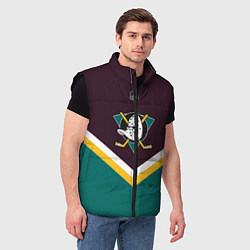 Мужской жилет NHL: Anaheim Ducks, цвет: 3D-черный — фото 2