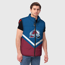 Мужской жилет NHL: Colorado Avalanche, цвет: 3D-красный — фото 2