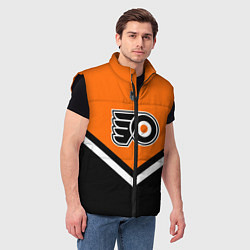 Мужской жилет NHL: Philadelphia Flyers, цвет: 3D-черный — фото 2