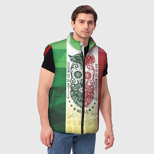 Мужской жилет Мексика / 3D-Красный – фото 3