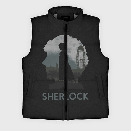 Мужской жилет Sherlock World / 3D-Светло-серый – фото 1